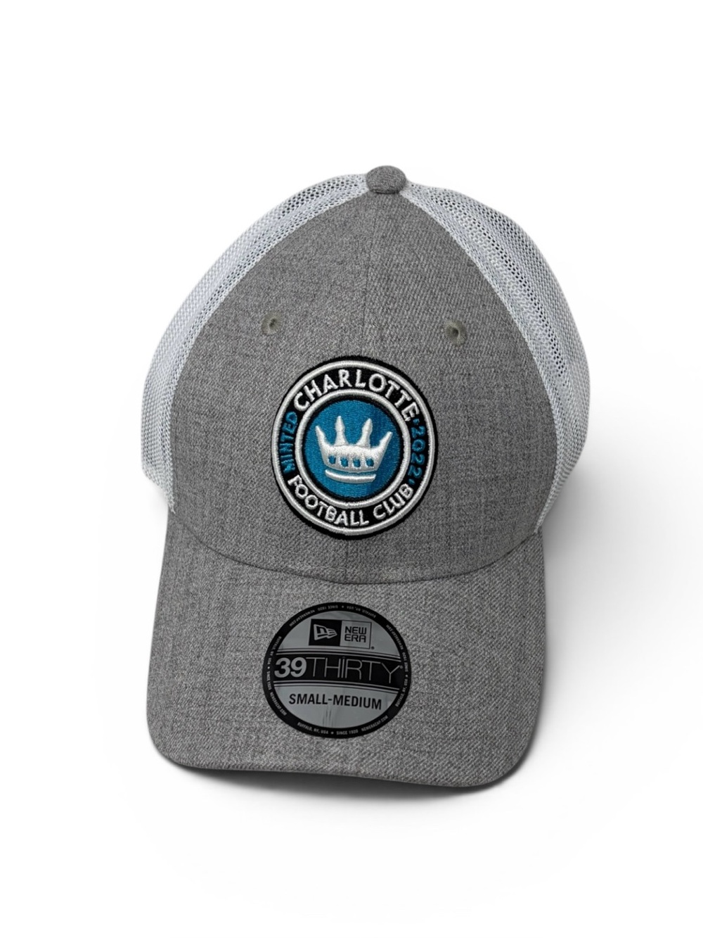 Charlotte FC Logo New Era Mesh Back Flex Fit Hat Cap Small/Medium